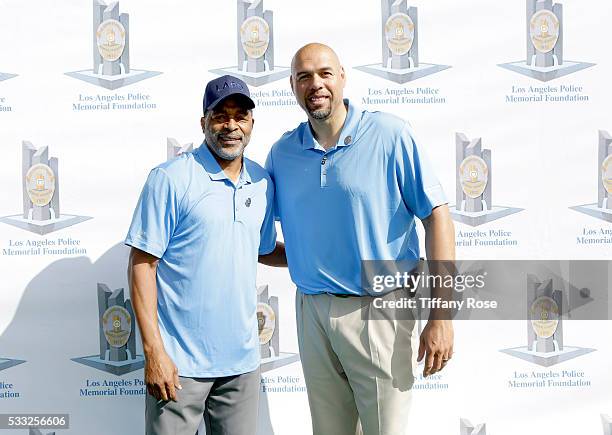 Basketball player Norm Nixon and Tracy Murraly attend the 44th Annual Los Angeles Police Memorial Foundation Celebrity Golf Tournament at Ron...