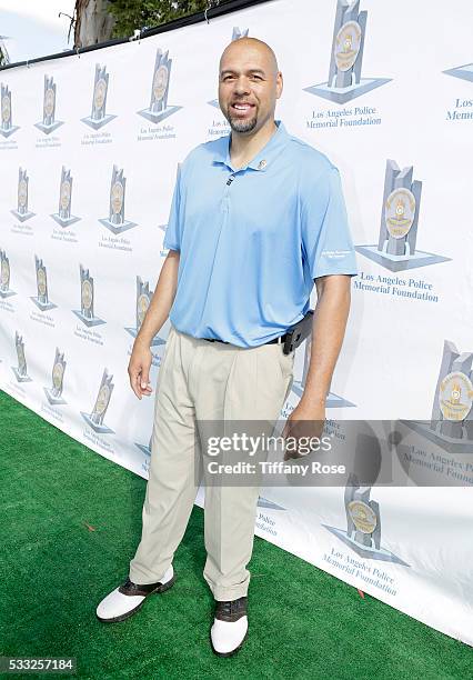 Basketball player Tracy Murray attends the 44th Annual Los Angeles Police Memorial Foundation Celebrity Golf Tournament at Ron Burkle's Estate on May...