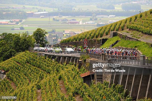 Tour de Suisse 2010 / Stage 3 Illustration Illustratie / Peleton Peloton / COL DES MOSSES / Mountains Montagnes Bergen / Landscape Paysage Landschap...