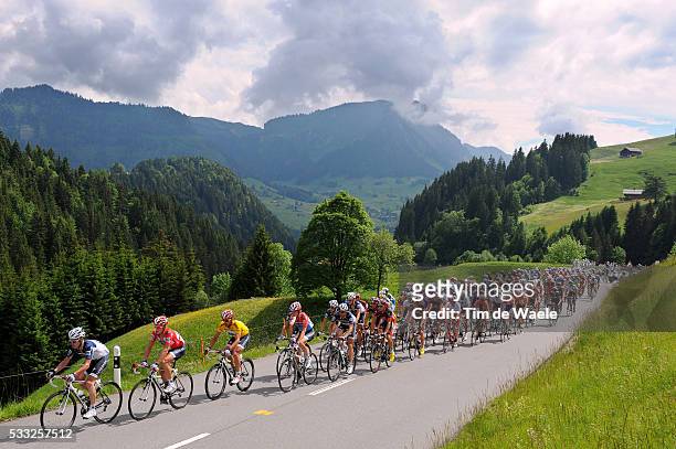 Tour de Suisse 2010 / Stage 3 Illustration Illustratie / Peleton Peloton / COL DES MOSSES / Mountains Montagnes Bergen / Landscape Paysage Landschap...