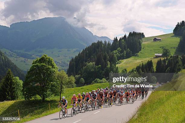 Tour de Suisse 2010 / Stage 3 Illustration Illustratie / Peleton Peloton / COL DES MOSSES / Mountains Montagnes Bergen / Landscape Paysage Landschap...