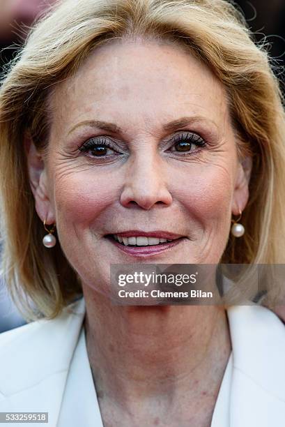 Jury member Marthe Keller attends the "Elle" Premiere during the 69th annual Cannes Film Festival at the Palais des Festivals on May 21, 2016 in...