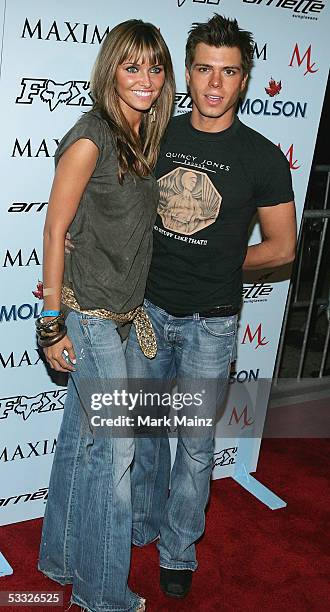 Actor Matthew Lawrence attends the "Maxim Magazine X-Games Party" at the Cabana Club on August 4, 2005 in Los Angeles, California.