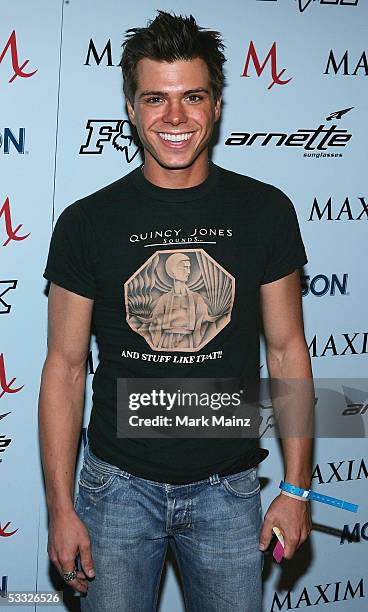 Actor Matthew Lawrence attends the "Maxim Magazine X-Games Party" at the Cabana Club on August 4, 2005 in Los Angeles, California.