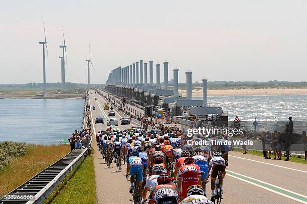 97th Tour de France 2010 / Stage 1 Illustration Illustratie / " Stormvloedkering OOSTERSCHELDE " / Noth sea Mer du Nord Noordzee / Bridge Pont Brug /...