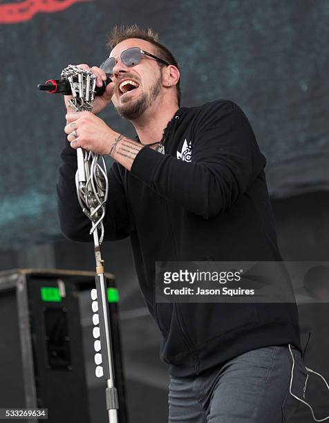 Musician Adam Gontier of Saint Asonia performs at MAPFRE Stadium on May 21, 2016 in Columbus, Ohio.