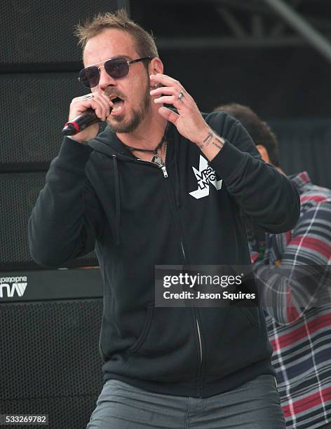 Musician Adam Gontier of Saint Asonia performs at MAPFRE Stadium on May 21, 2016 in Columbus, Ohio.