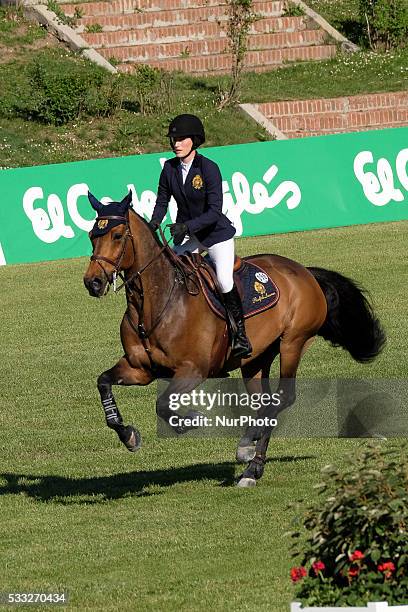 Jessica Rae Springsteen attends Global Champions Tour Horse Tournament on May 20, 2016 in Madrid, Spain.