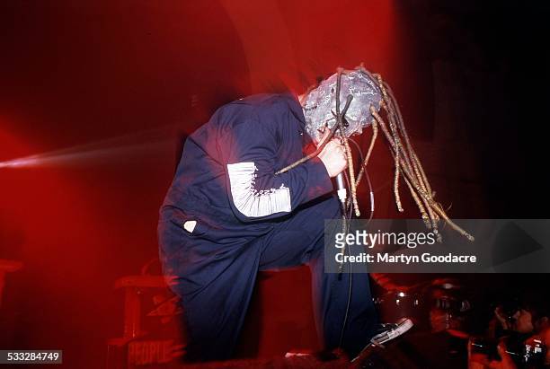 Corey Taylor of Slipknot performs on stage at Brixton Academy, London, United Kingdom, 5th March 2000.
