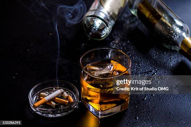 unhealthy night - smoking issues stock pictures, royalty-free photos & images