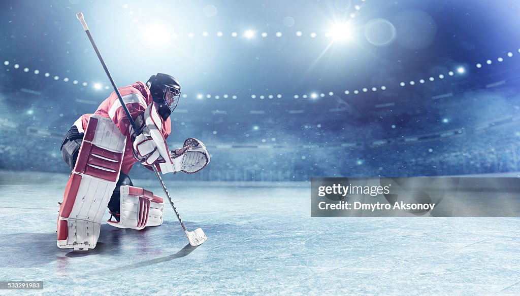 Ice hockey goalie