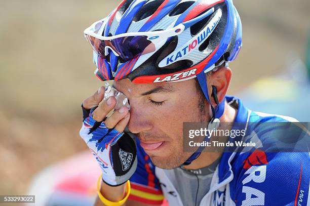 65th Tour of Spain 2010 / Stage 14 RODRIGUEZ Joaquin Insect bite Steek Mordue insect / Medic Doctor Dokter / Eye Oog / Burgos - Pena Cabarga / Vuelta...