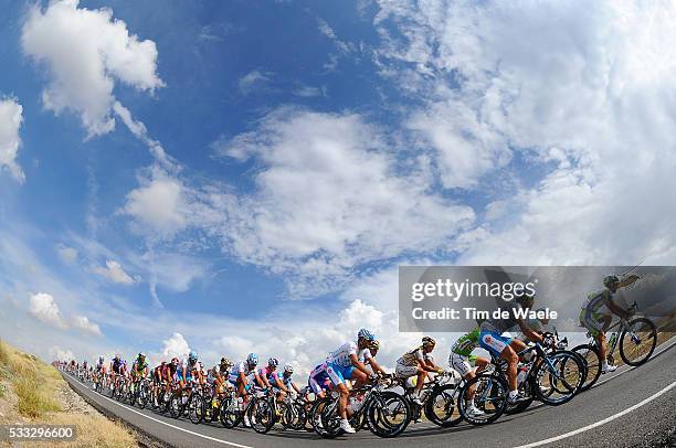 65th Tour of Spain 2010 / Stage 19 Illustration Illustratie / Peleton Peloton / Sky Ciel Lucht Hemel / Landscape Paysage Landschap / Piedrahita -...