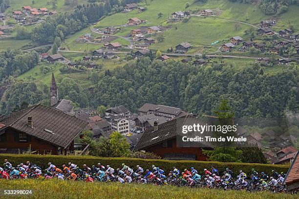 65th Criterium du Dauphine 2013 / Stage 1 Illustration Illustratie / Peleton Peloton / COTE DE MORGINS Mountains Montagnes Bergen / Landscape Paysage...