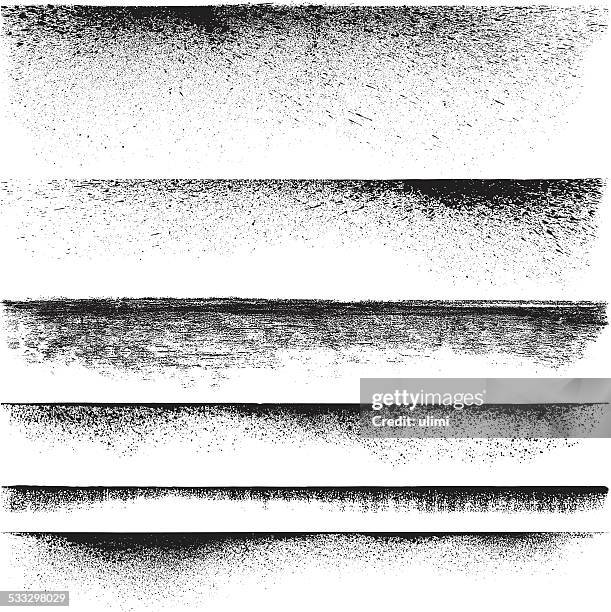 stockillustraties, clipart, cartoons en iconen met grunge edges - houtskooltekening