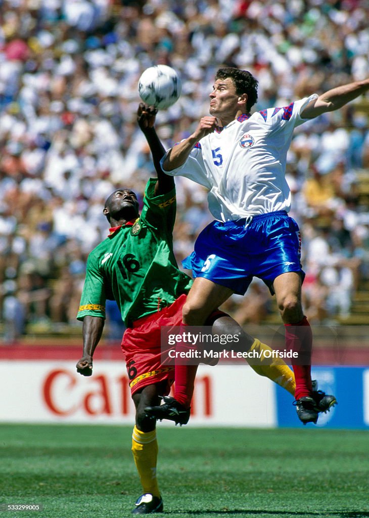 28 June 1994 Fifa World Cup Russia v Cameroon AlphonseMarie