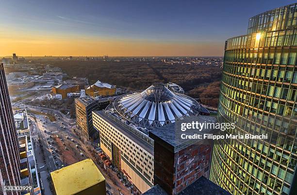 sony center from above - sony centre stock pictures, royalty-free photos & images