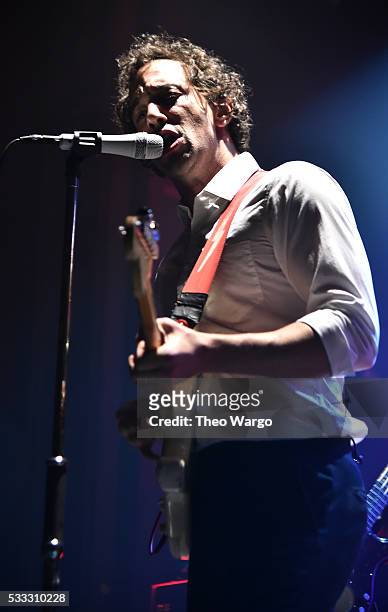 Albert Hammond Jr. Performs on stage during Vulture Festival & Governors Ball Present Gary Clark Jr. And Albert Hammond Jr. At Webster Hall on May...