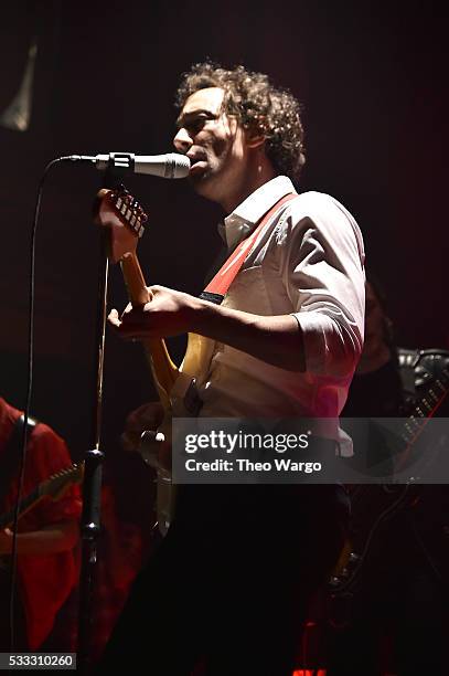 Albert Hammond Jr. Performs on stage during Vulture Festival & Governors Ball Present Gary Clark Jr. And Albert Hammond Jr. At Webster Hall on May...