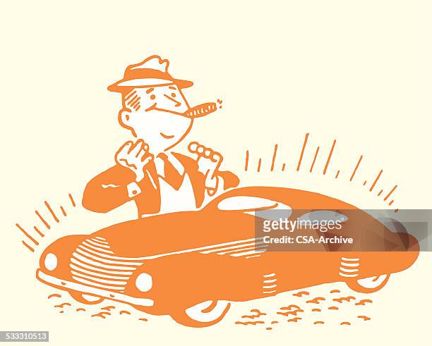 man standing by new car - shiny car stock illustrations