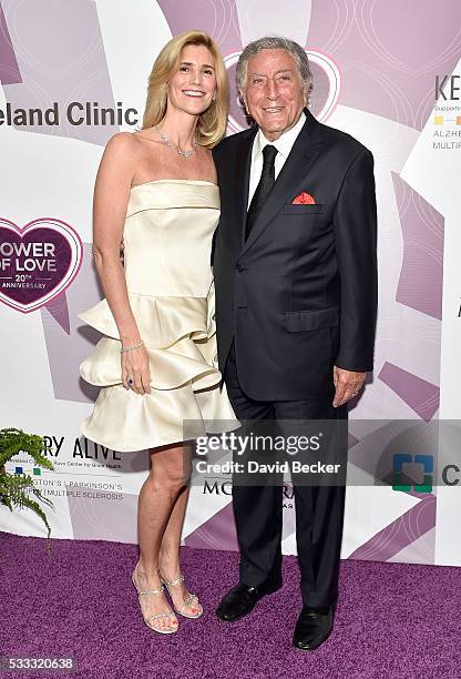 Honoree Tony Bennett and Susan Benedetto attend Keep Memory Alive's 20th annual "Power of Love Gala" at the MGM Grand Garden Arena on May 21, 2016 in...