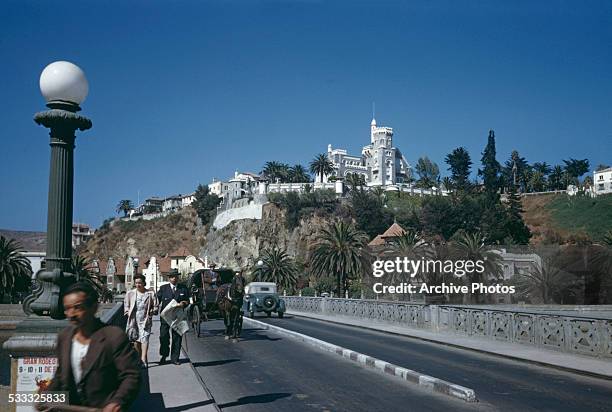 Brunet Castle in Vina del Mar, Chile, South America, circa 1965.