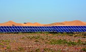 Photovoltaic panels, Tengger desert Inner Mongolia