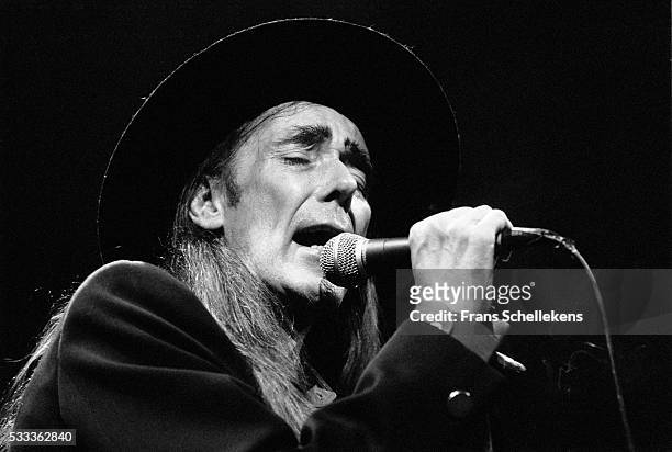 Dutch Singer Wally Tax, performs at the Paradiso on October 10TH 1997 in Amsterdam, the Netherlands.