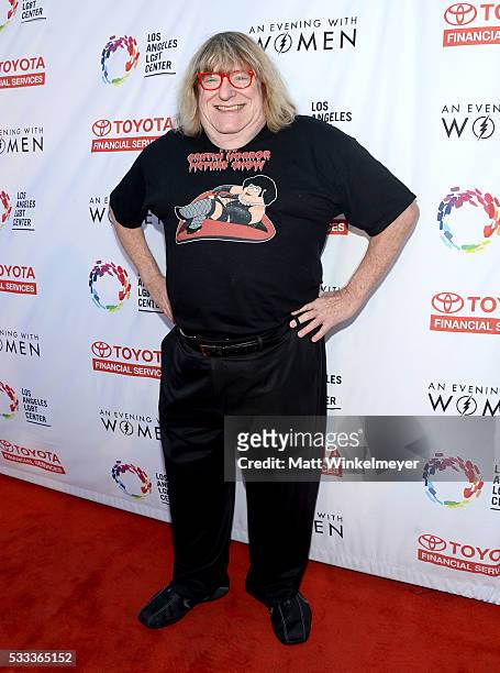 Writer and LOs Angeles LGBT Center board member Bruce Vilanch attends An Evening with Women benefiting the Los Angeles LGBT Center at the Hollywood...