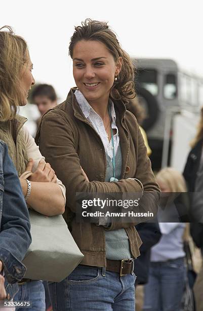 Kate Middleton, girlfriend of Prince William, attends the second day of the Gatcombe Park Festival of British Eventing at Gatcombe Park, on August 6,...