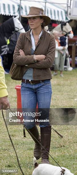 Kate Middleton, girlfriend of Prince William, attends the second day of the Gatcombe Park Festival of British Eventing at Gatcombe Park, on August 6,...