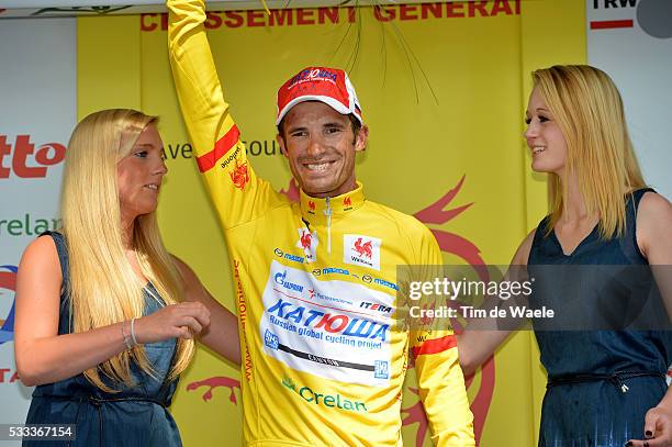 Tour de Wallonie 2013/ Stage 4 Podium/ Alexandr KOLBNEV Yellow Leader Jersey/ Celebration Joie Vreugde/ Andenne-Clabecq / Tour de Wallonie Ronde...