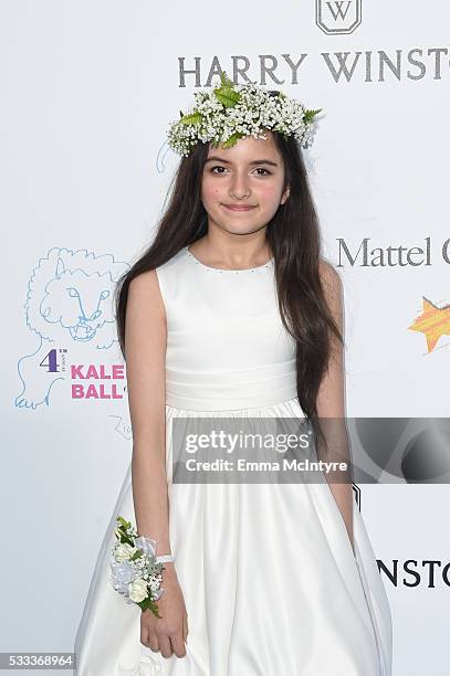 Singer Angelina Jordan attends the Kaleidoscope Ball at 3LABS on May 21, 2016 in Culver City, California.