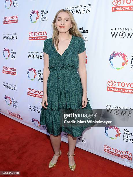 Actress Harley Quinn Smith attends An Evening with Women benefiting the Los Angeles LGBT Center at the Hollywood Palladium on May 21, 2016 in Los...