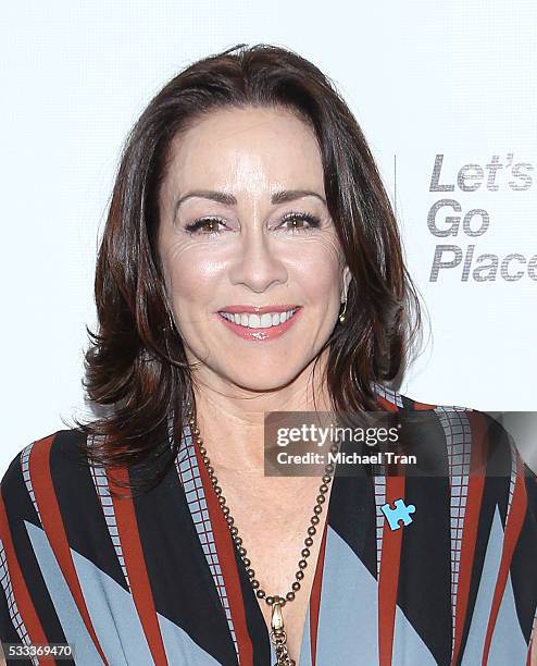 Patricia Heaton arrives at the 4th Annual Light Up The Blues held at the Pantages Theatre on May 21, 2016 in Hollywood, California.