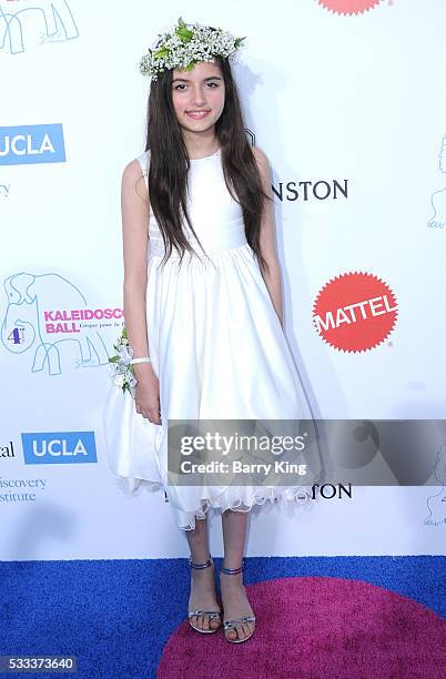 Singer Angelina Jordan attends the Kaleidoscope Ball at 3LABS on May 21, 2016 in Culver City, California.