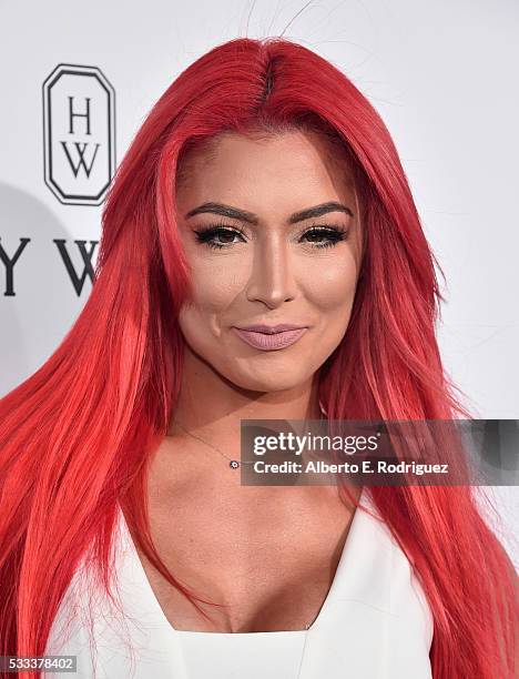 Professional wrestler Eva Marie attends the Kaleidoscope Ball at 3LABS on May 21, 2016 in Culver City, California.