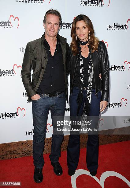 Rande Gerber and Cindy Crawford attend The Heart Foundation event at Ron Burkle's Green Acres Estate on May 21, 2016 in Beverly Hills, California.