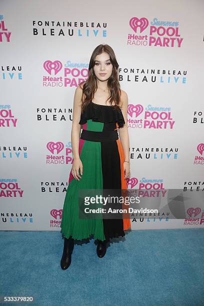 Hailee Steinfeld attends IHeartRadio Summer Pool Party 2016 at Fontainebleau Miami Beach on May 21, 2016 in Miami Beach, Florida.