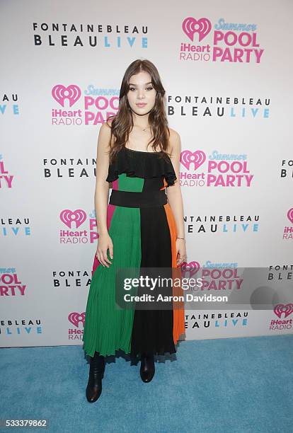 Hailee Steinfeld attends IHeartRadio Summer Pool Party 2016 at Fontainebleau Miami Beach on May 21, 2016 in Miami Beach, Florida.