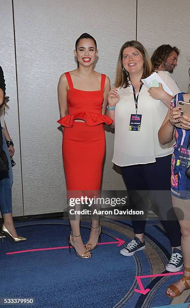 Sofia Carson attends IHeartRadio Summer Pool Party 2016 at Fontainebleau Miami Beach on May 21, 2016 in Miami Beach, Florida.