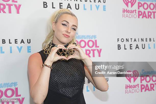 Maty Noyes attends IHeartRadio Summer Pool Party 2016 at Fontainebleau Miami Beach on May 21, 2016 in Miami Beach, Florida.