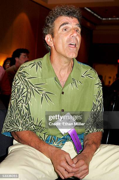 Michael Richards impersonator Steve Ostro of California watches performances on opening night of the International Guild of Celebrity Impersonators &...