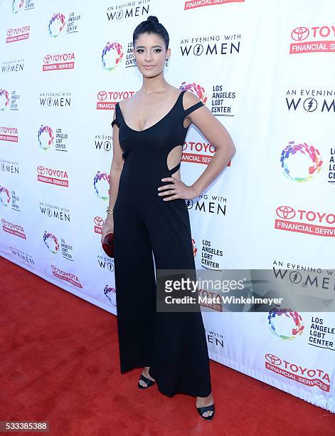 Actress Jessica Clark attends An Evening with Women benefiting the Los Angeles LGBT Center at the Hollywood Palladium on May 21, 2016 in Los Angeles,...