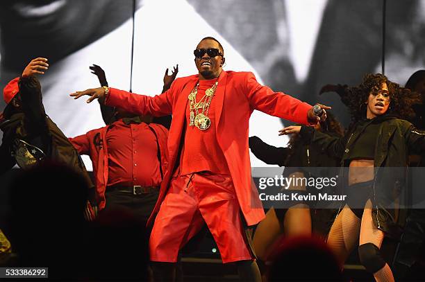 Sean "Diddy" Combs aka Puff Daddy performs onstage during the Puff Daddy and The Family Bad Boy Reunion Tour presented by Ciroc Vodka and Live Nation...