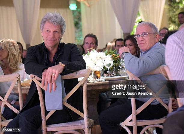 Musician Jon Bon Jovi and Chairman and CEO, Azoff/MSG Entertainment, Irving Azoff attend The Heart Foundation 20th Anniversary Event honoring...