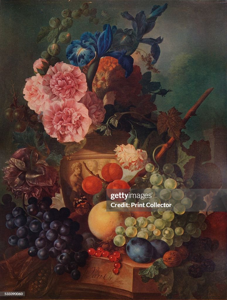 'Ornamental Vase of Flowers and Fruit', c1798, (1938)