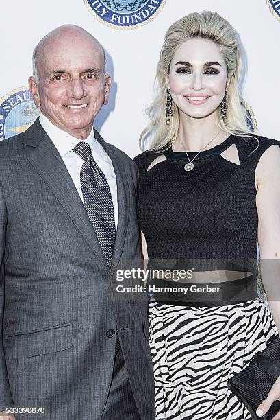 Dennis Tito and Elizabeth TenHouten arrive at the SEAL-Navy Special Warfare Family Foundation 3rd Annual Gala Dinner - Arrivals on May 21, 2016 in...