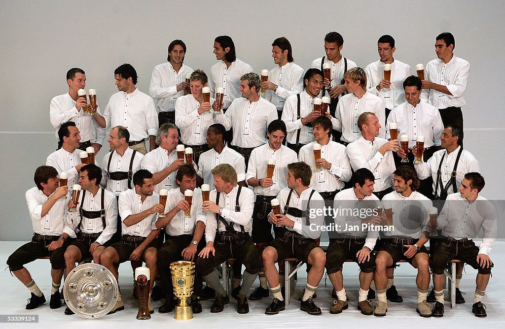 Bayern Munich Team Outfitting in Traditional Bavarian Clothes