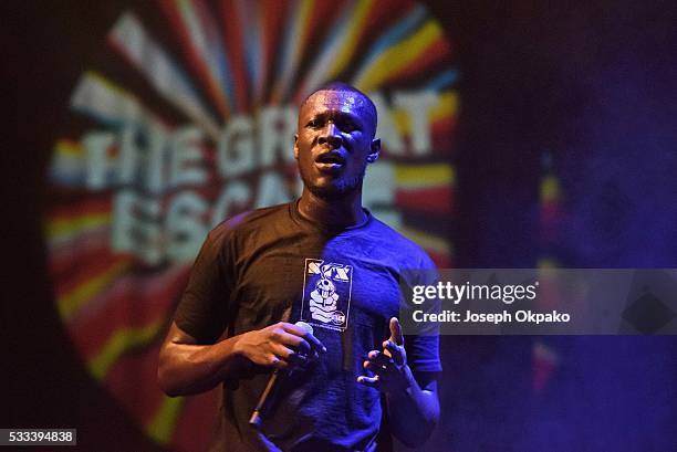 Stormzy performs on Day 3 of The Great Escape Festival on May 21, 2016 in Brighton, England.